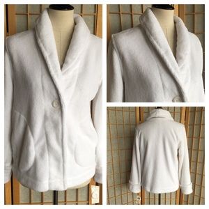 NWT Charter Club Intimates Soft White Jacket SZ S